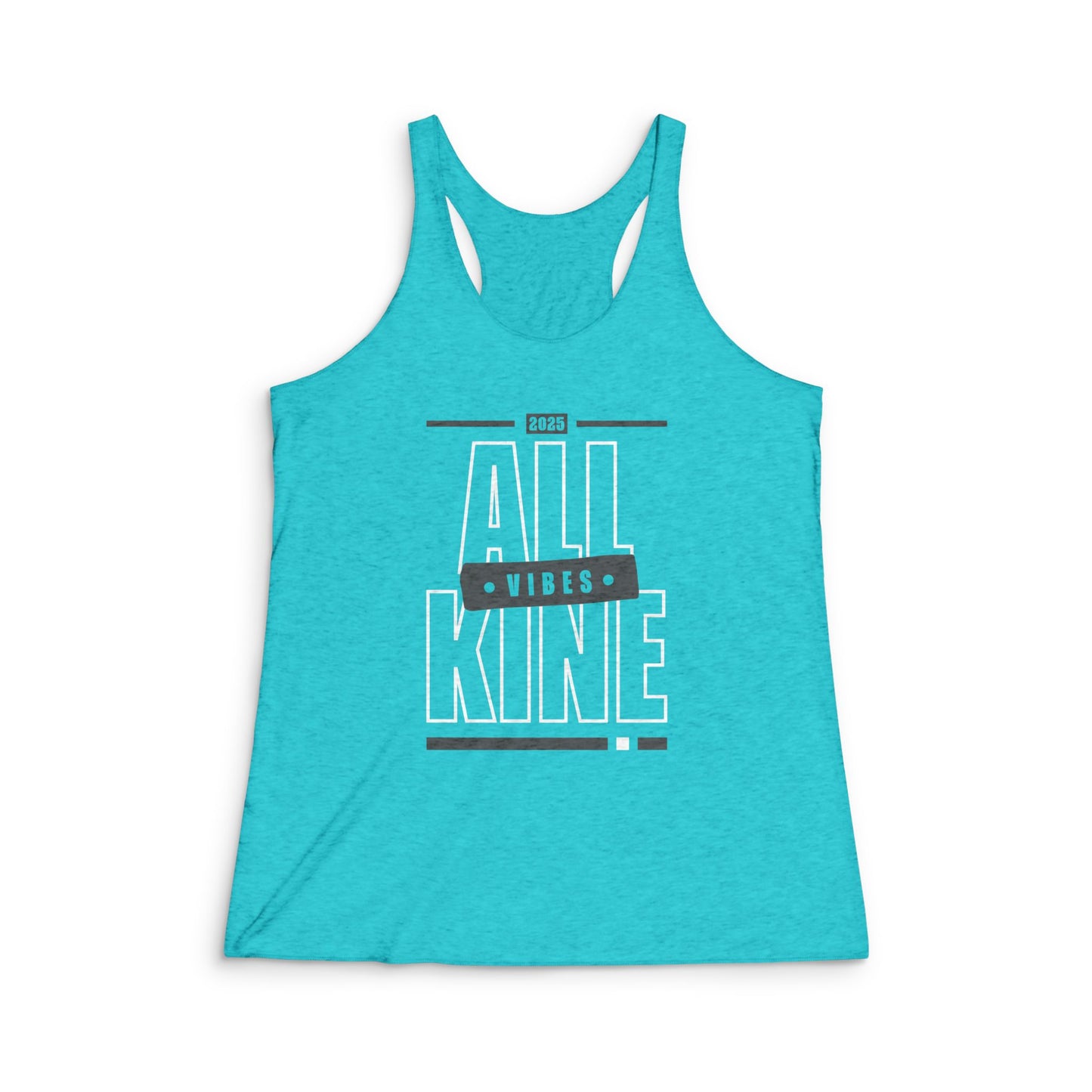 Next Level – Women’s 50/25/25 Triblend Racerback Tank - Vibes - All Kine