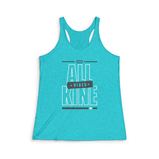 Next Level – Women’s 50/25/25 Triblend Racerback Tank - Vibes - All Kine