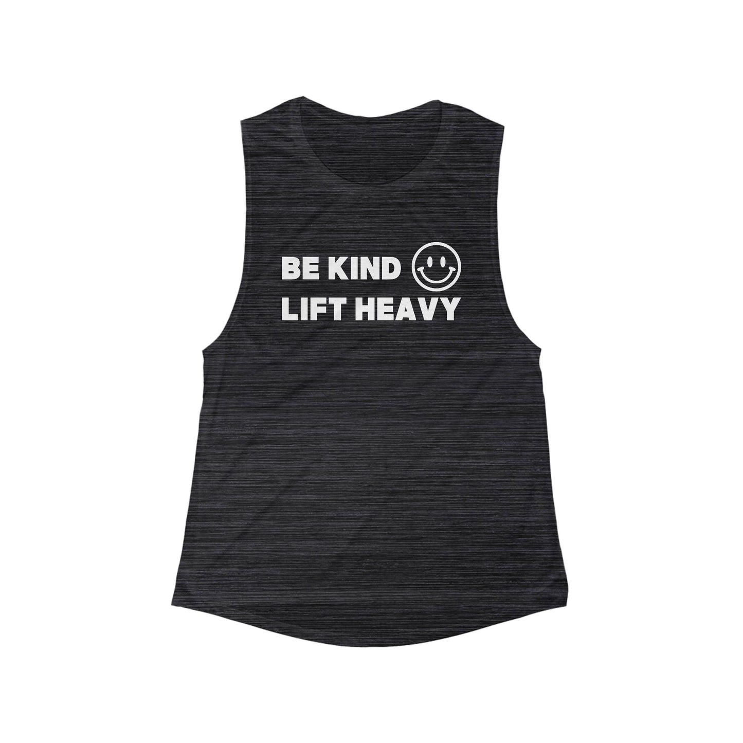 Bella+Canvas – Women’s 65/35 Poly/Viscose Flowy Scoop Muscle Tank - Be Kind - K Fit Body