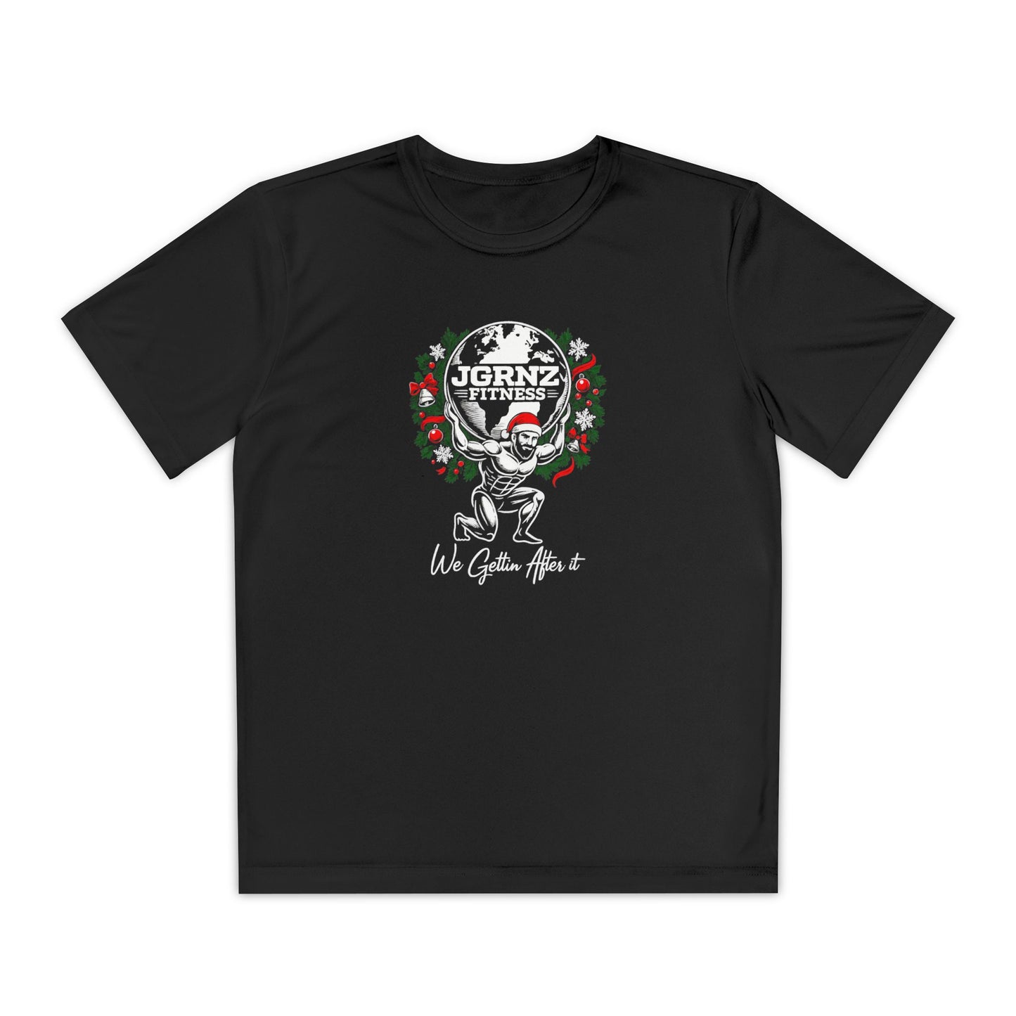 Youth Moisture-Wicking Performance Tee - Christmas- JGRNZ FITNESS
