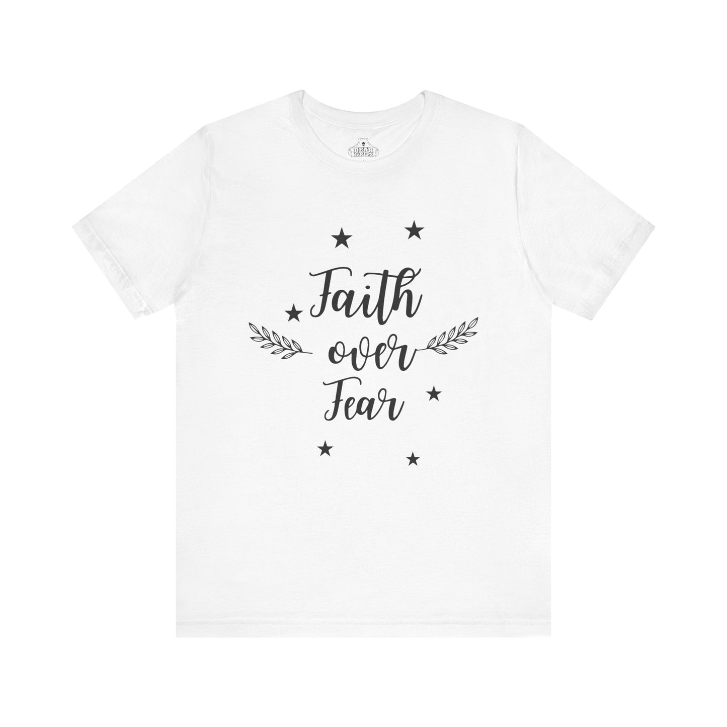 Airlume Cotton Athletic Tee - Faith Over Fear-Faith N Fit