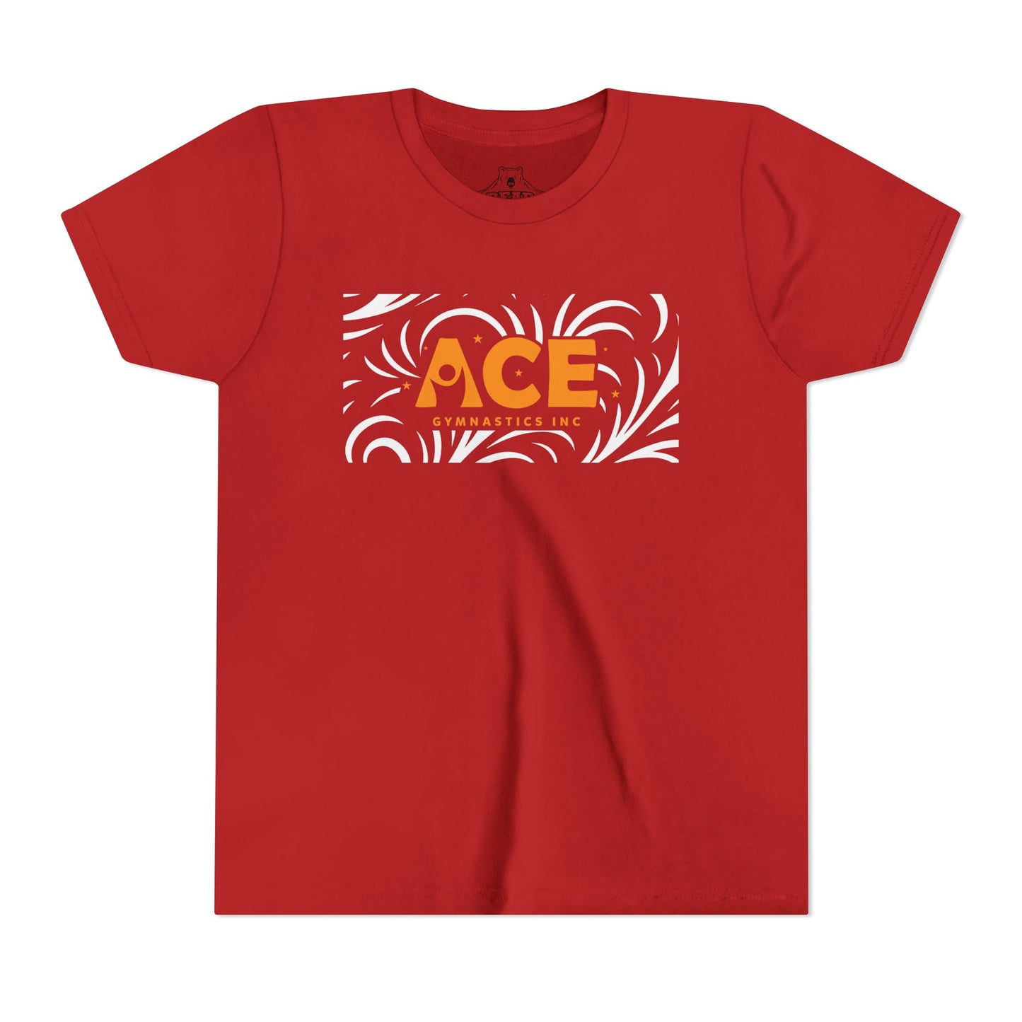 Airlume Cotton Athletic Youth Tee - Pattern - Ace Gymnastics