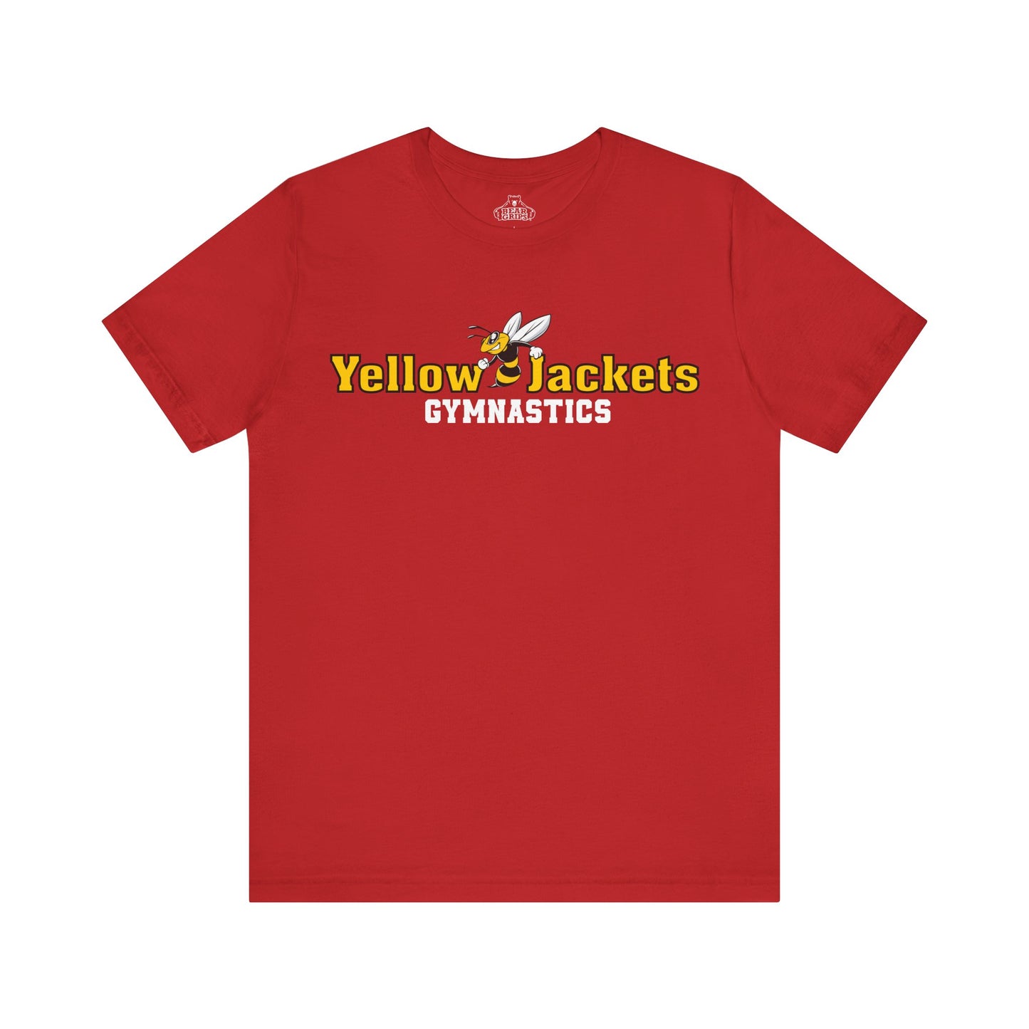 Airlume Cotton Athletic Tee - Yellow Jackets Gymnastics