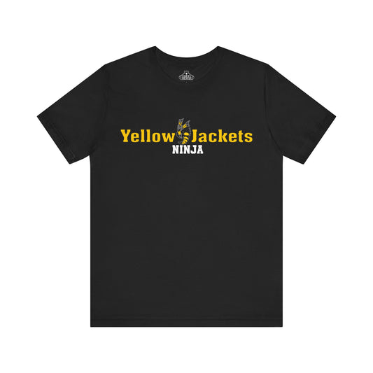 Airlume Cotton Athletic Tee - Yellow Jackets Ninja