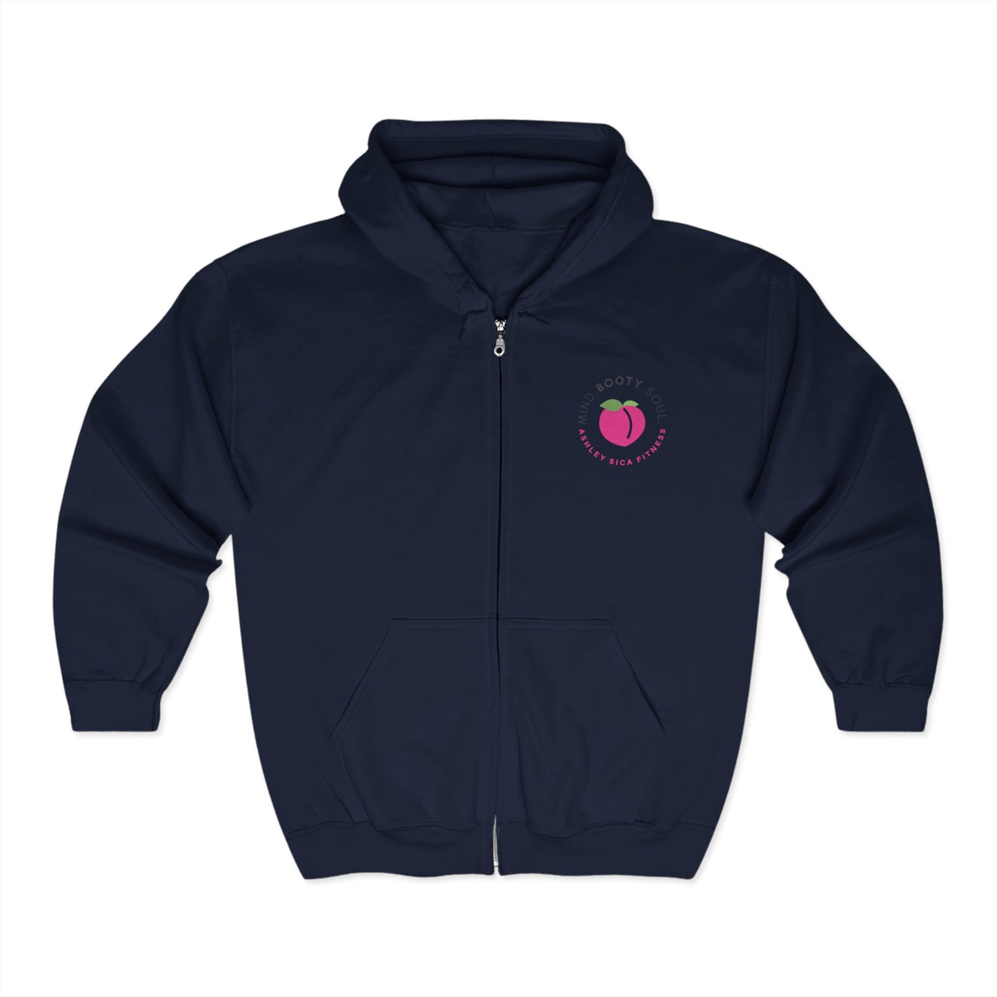 Classic Zip-Up Hoodie - MBS  - Ashley Sica Fitness