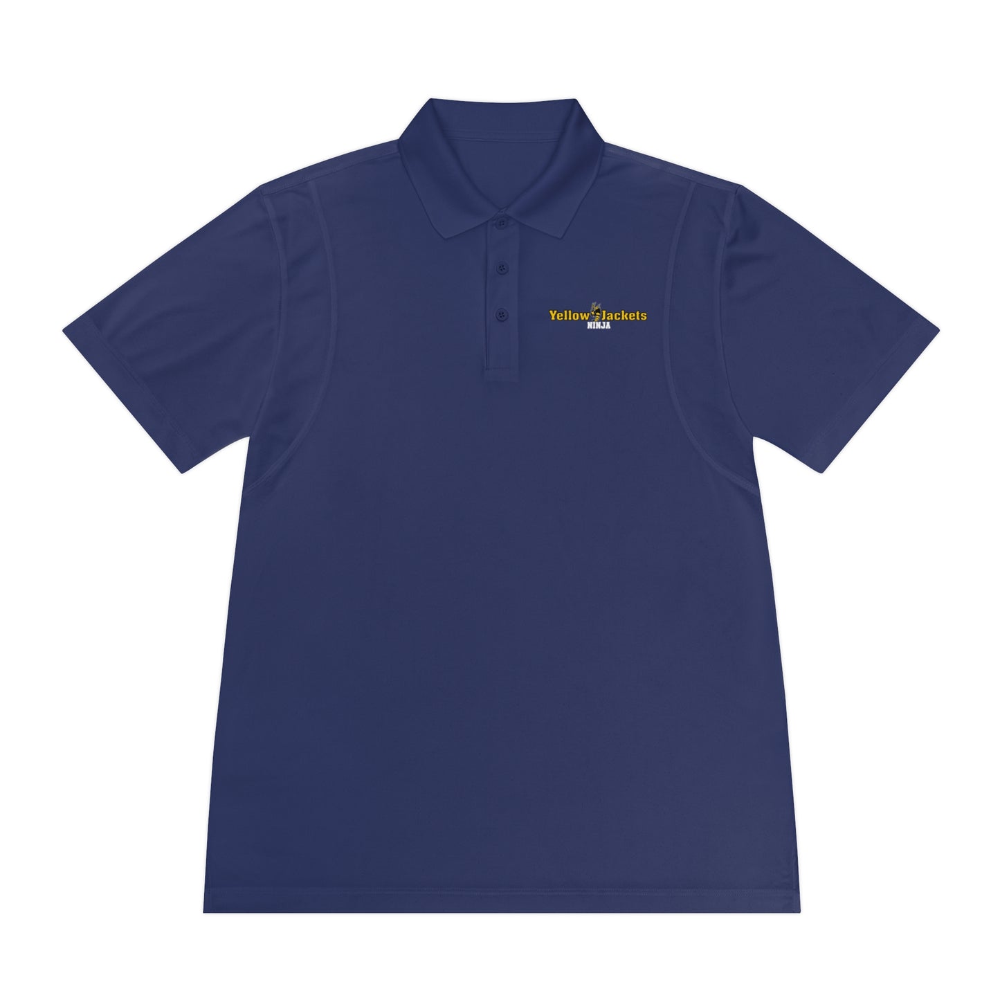 Performance Polo Shirt - Moisture Wicking - Yellow Jackets Ninja 