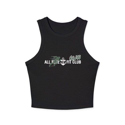 Ladies Ribbed Tank - AEFC : Run Club -All Else Fit Club