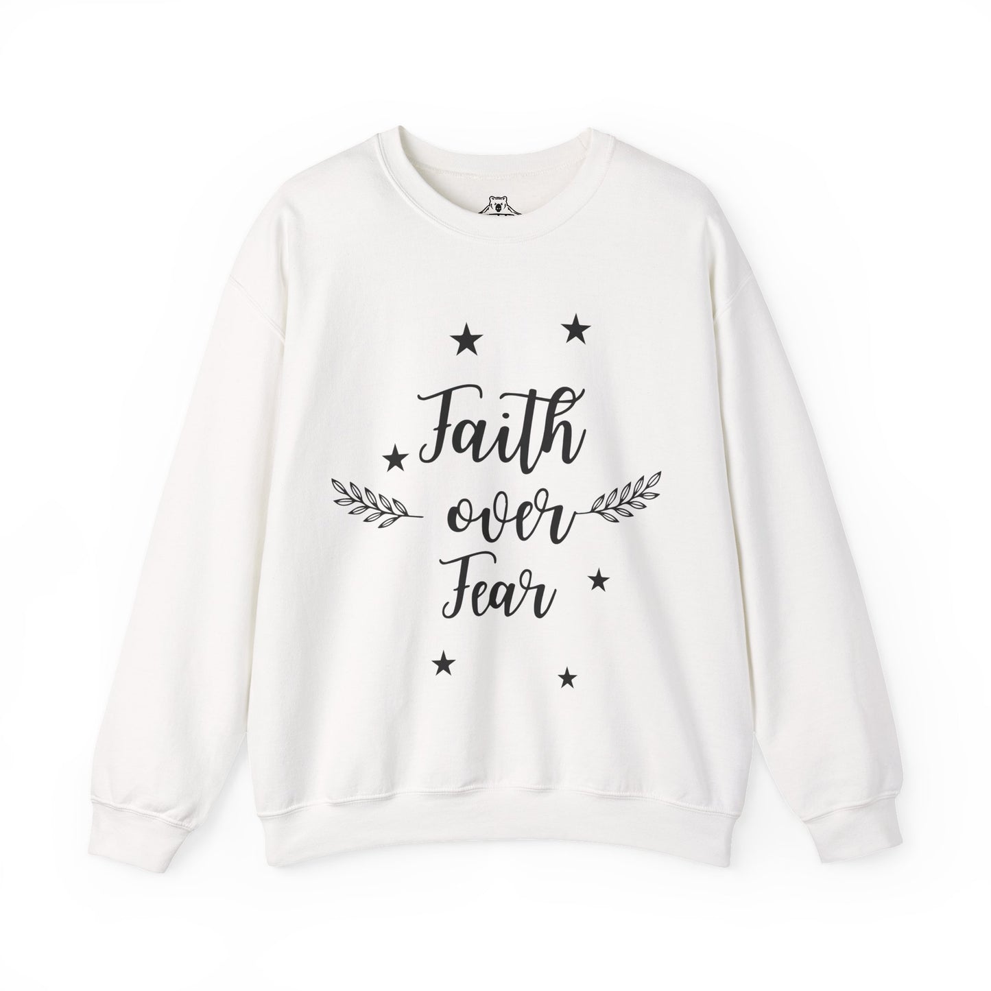 Perfect Soft Crewneck Sweatshirt -Faith Over Fear-Faith N Fit