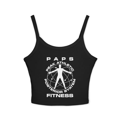 Women’s 52/48 Cotton/Poly Spaghetti Strap Tank - PAPS Fitness