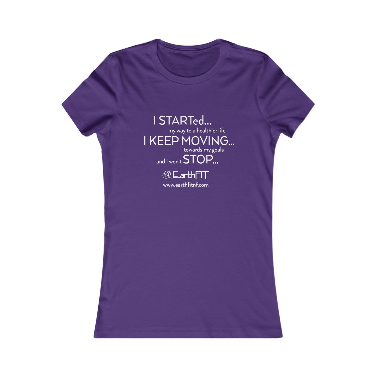 Ladies Tee -  Keep Moving- EarthFit