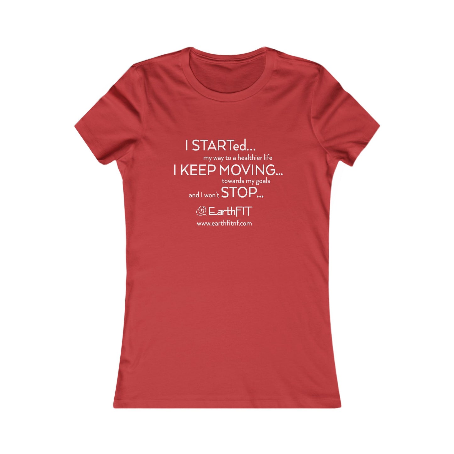 Ladies Tee -  Keep Moving- EarthFit