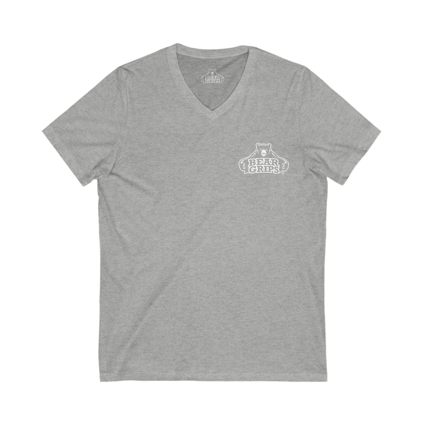 Bear Grips – Unisex 100% Cotton V-Neck Tee