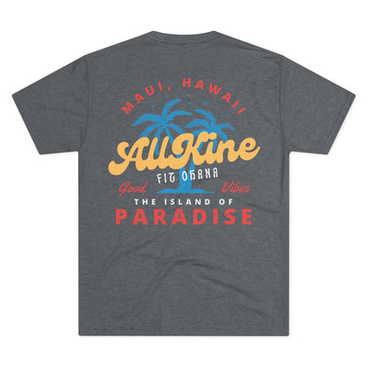 Next Level – Unisex 50/25/25 Tri blend Crew Tee - Paradise- All Kine