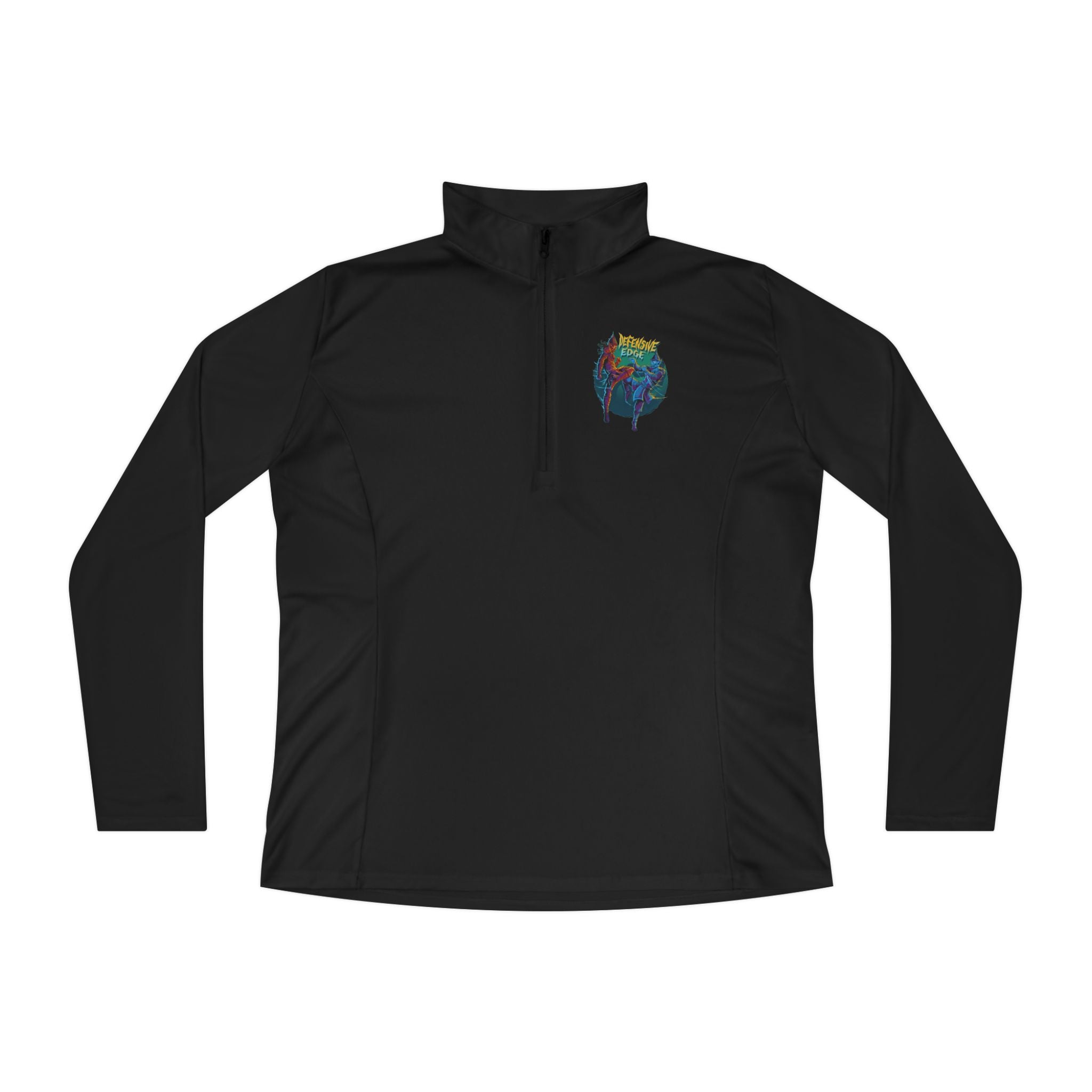 Ladies’ Quarter-Zip Pullover - DEM- Defensive Edge Martial Arts