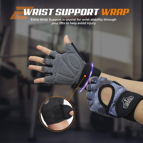 Workout Gloves for Exercise, Increased Grip, Protection