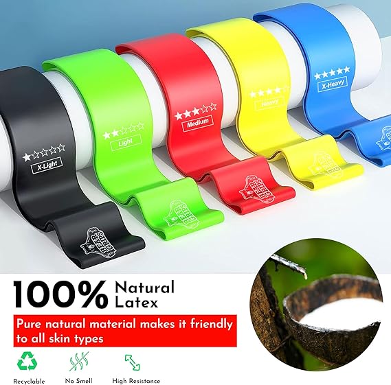Elastic Resistance Bands - Set of 5