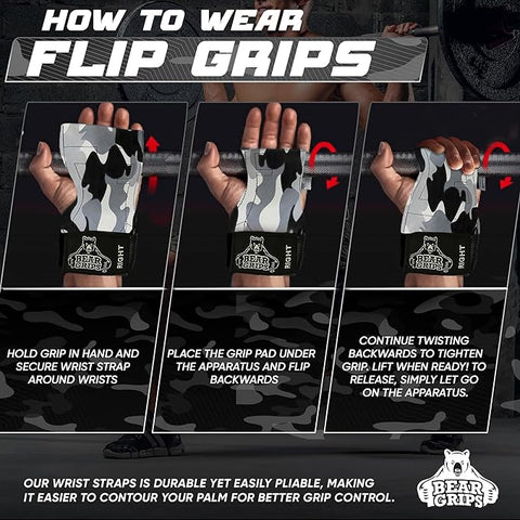 Workout Grips With Wrist Straps