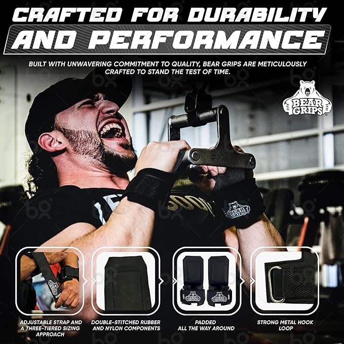 Workout Grips With Wrist Straps
