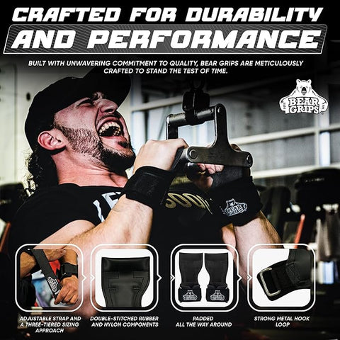 Workout Grips With Wrist Straps