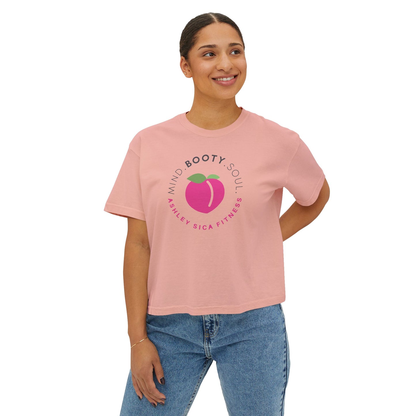 Women’s Oversized Boxy Tee - MBS  - Ashley Sica Fitness