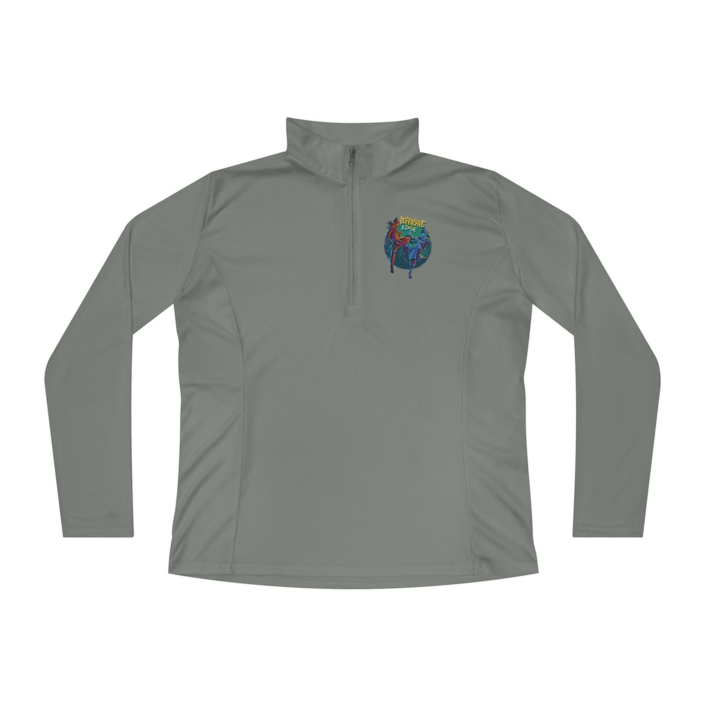 Ladies’ Quarter-Zip Pullover - DEM- Defensive Edge Martial Arts