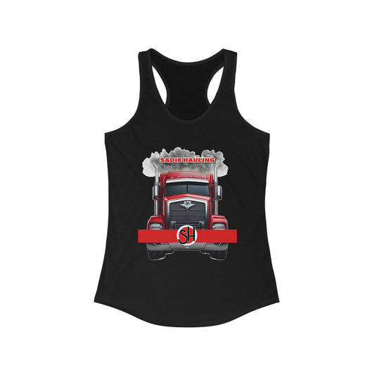 Ladies Racerback Tank - Sadie Hauling