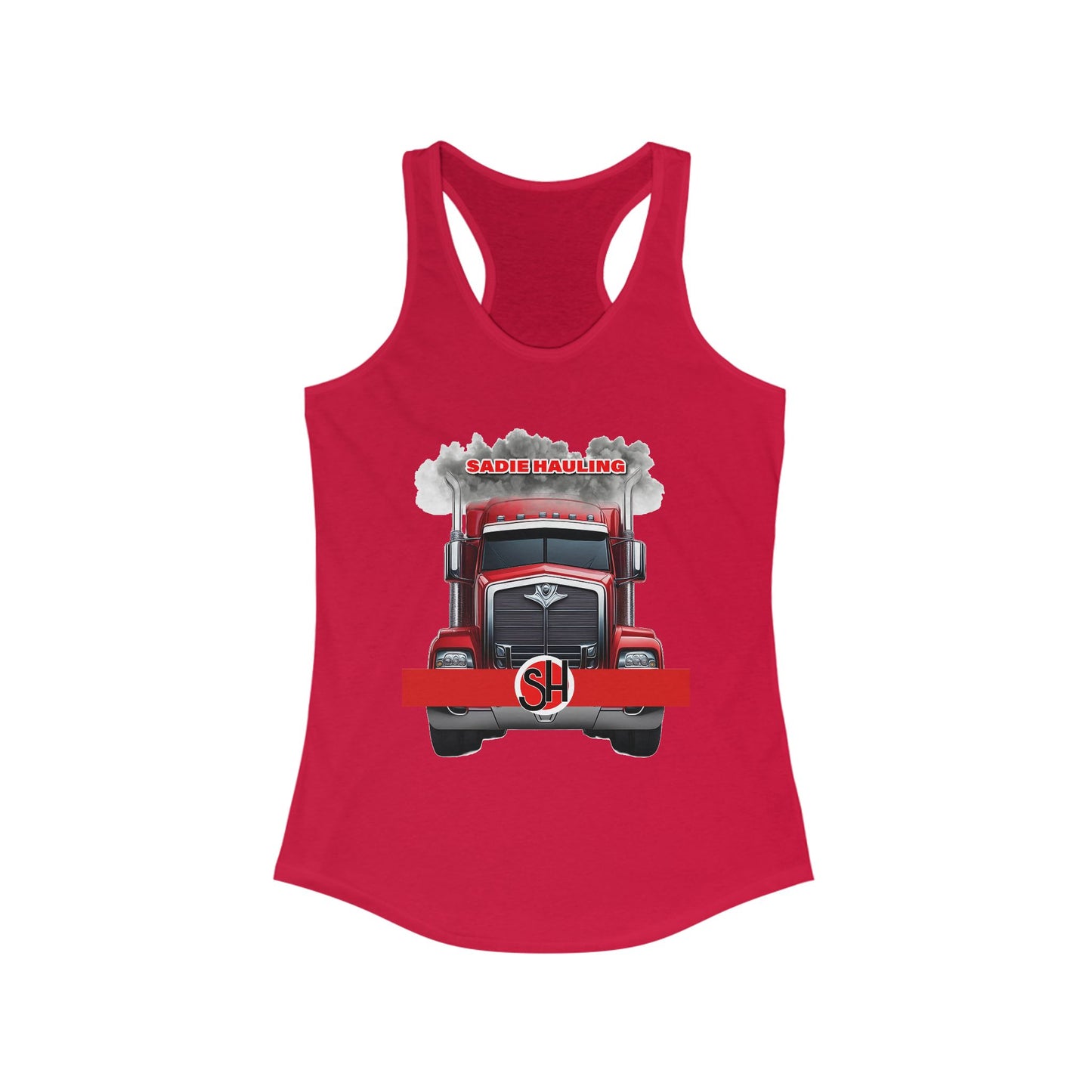 Ladies Racerback Tank - Sadie Hauling