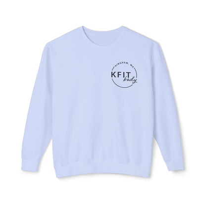 K Body Fit Mock Up Opt 2 - Comfort Colors - Unisex Lightweight Crewneck Sweatshirt - Black - Bold