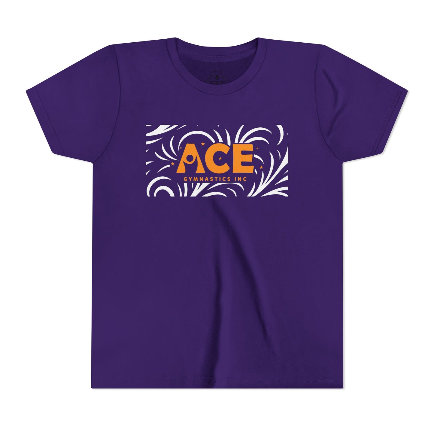 Airlume Cotton Athletic Youth Tee - Pattern - Ace Gymnastics