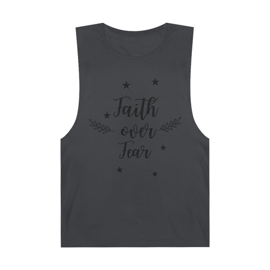 Cut-Off Tank - Faith Over Fear-Faith N Fit