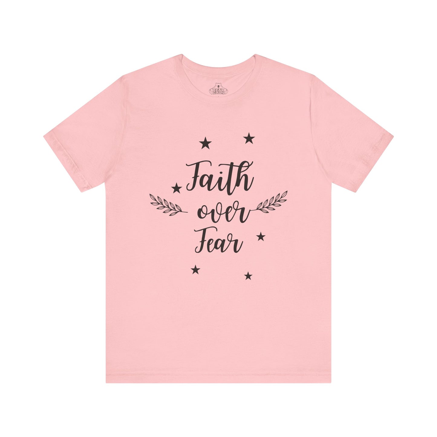 Airlume Cotton Athletic Tee - Faith Over Fear-Faith N Fit
