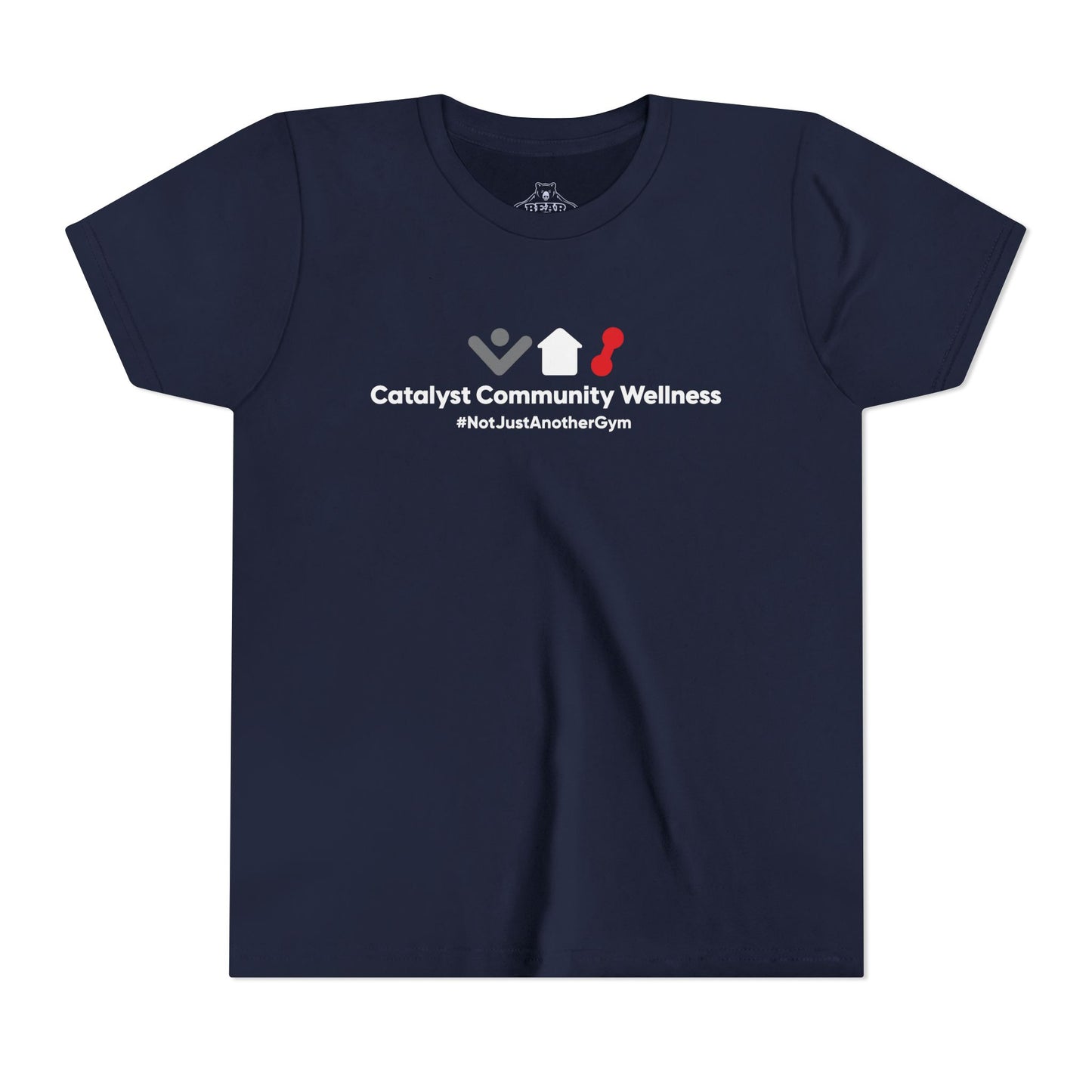 Youth Airlume Cotton Athletic  Tee -Notjustanothergym-Catalyst Community Wellness