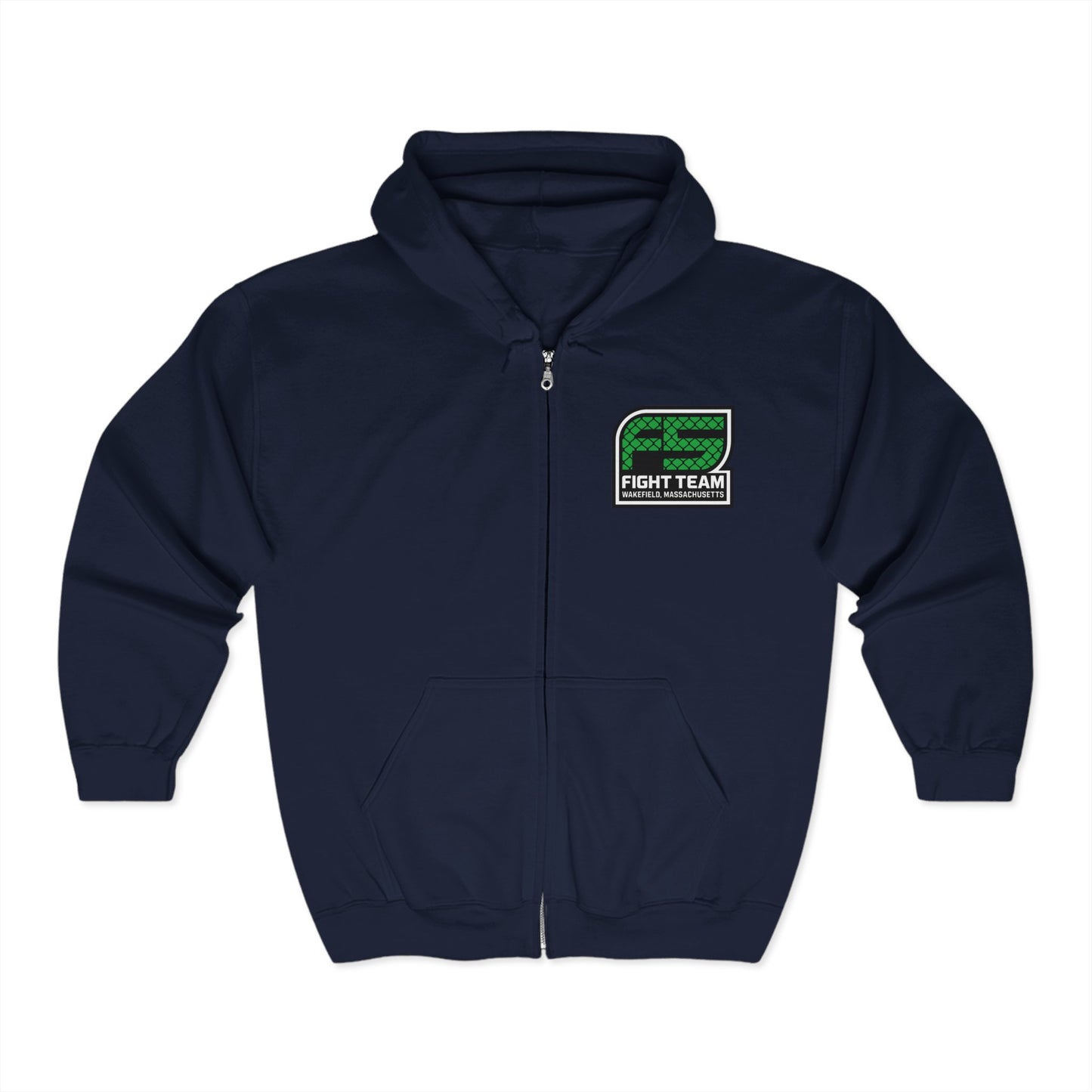Classic Zip-Up Hoodie - F5 - Template