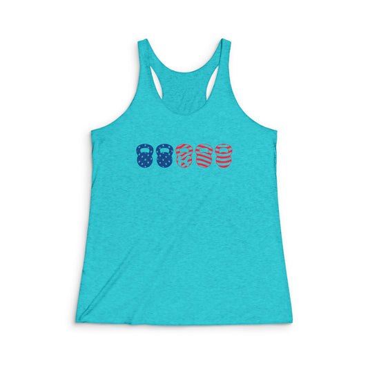 Next Level – Women’s 50/25/25 Triblend Racerback Tank - American- K Fit Body