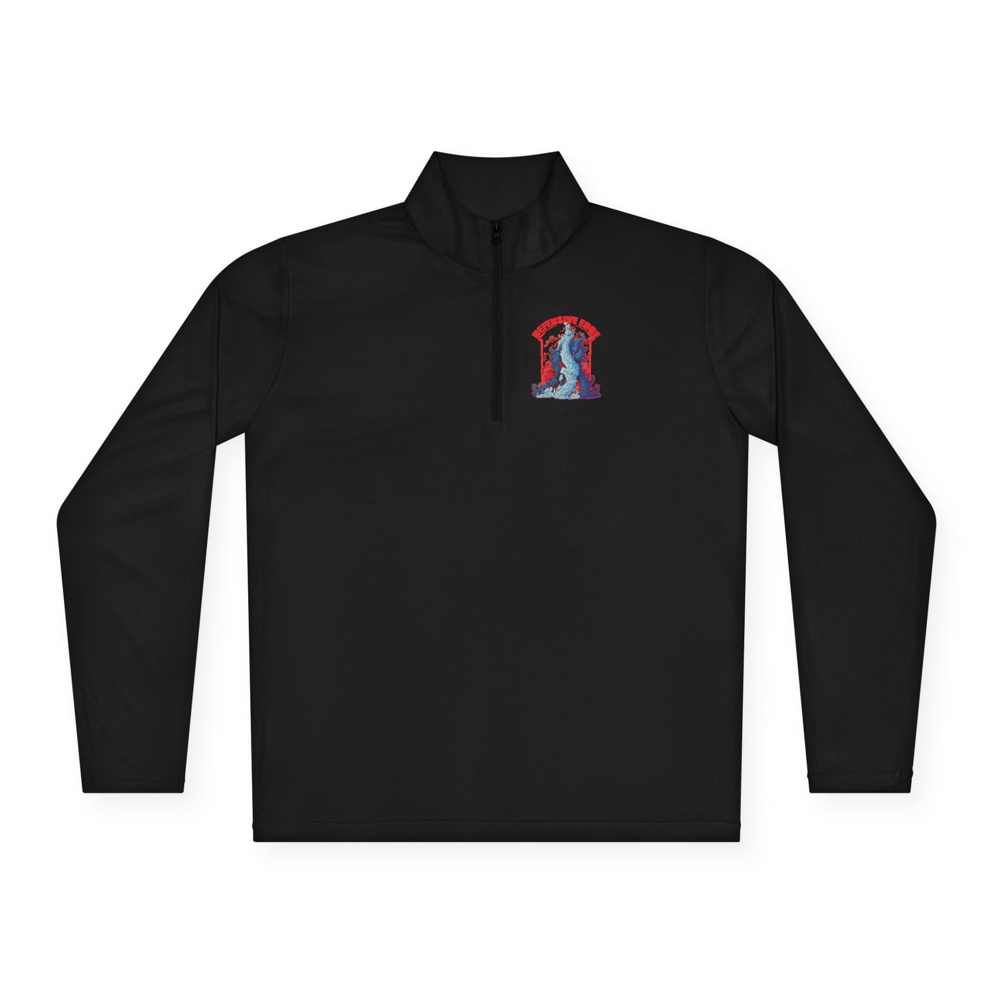 Men’s Performance Quarter-Zip Pullover - DE-Defensive Edge Martial Arts