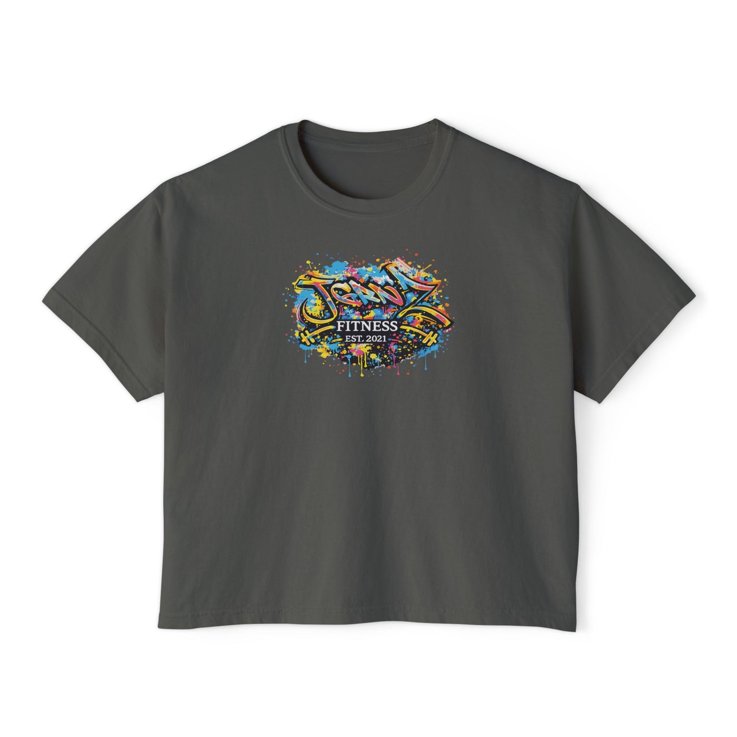Women’s Oversized Boxy Tee - EST 2021 - JGRNZ Fitness