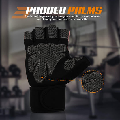 Workout Gloves for Exercise, Increased Grip, Protection