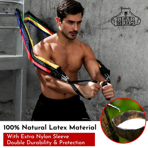 Tube Resistance Band Sets - 11 pcs - 150lb Set