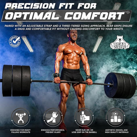 Workout Grips With Wrist Straps