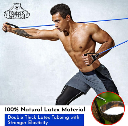 Tube Resistance Band Sets - 11 pcs - 150lb Set