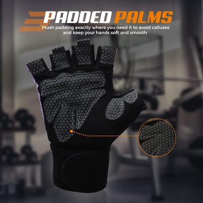 Workout Gloves for Exercise, Increased Grip, Protection