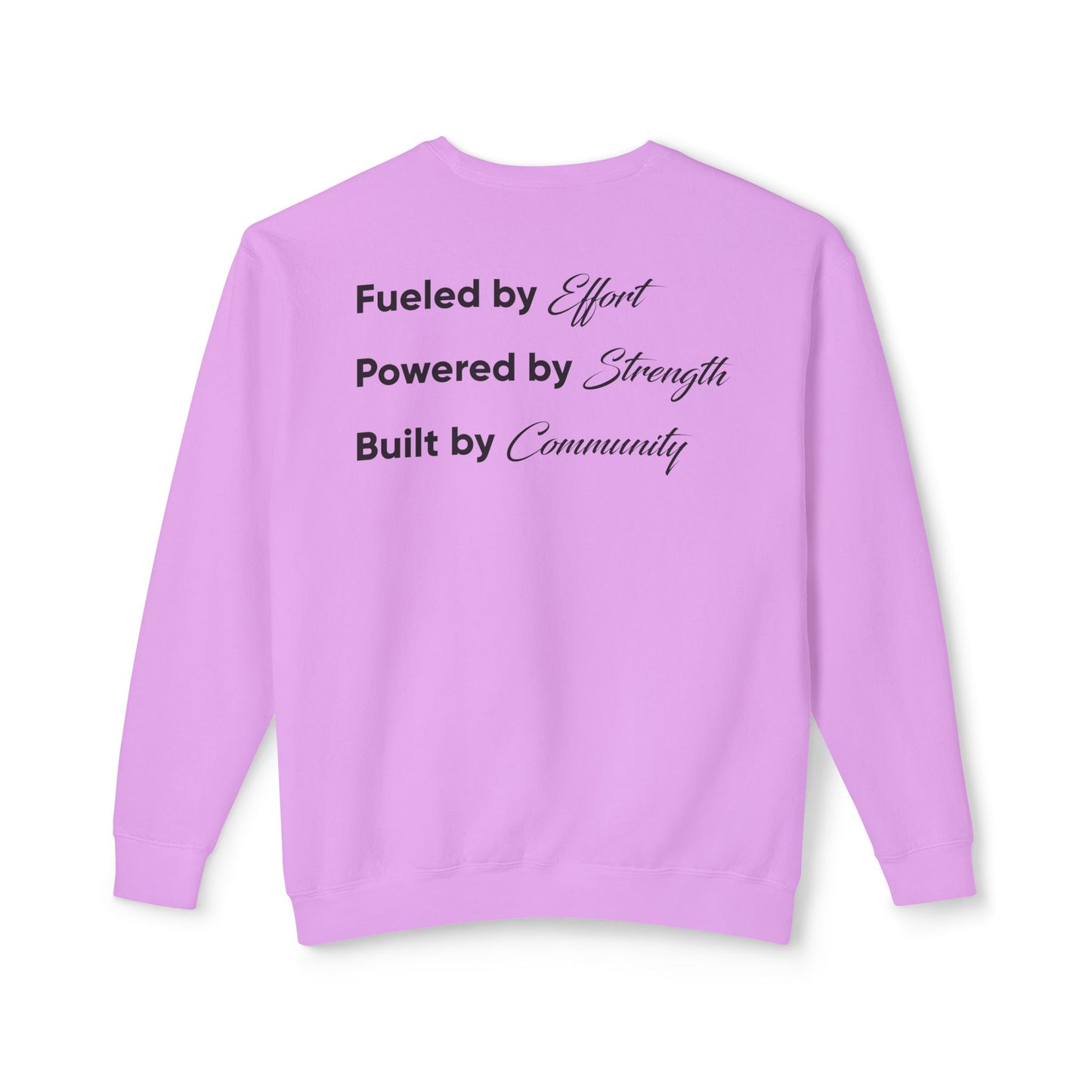 K Body Fit Mock Up Opt 2 - Comfort Colors - Unisex Lightweight Crewneck Sweatshirt - Black - Bold