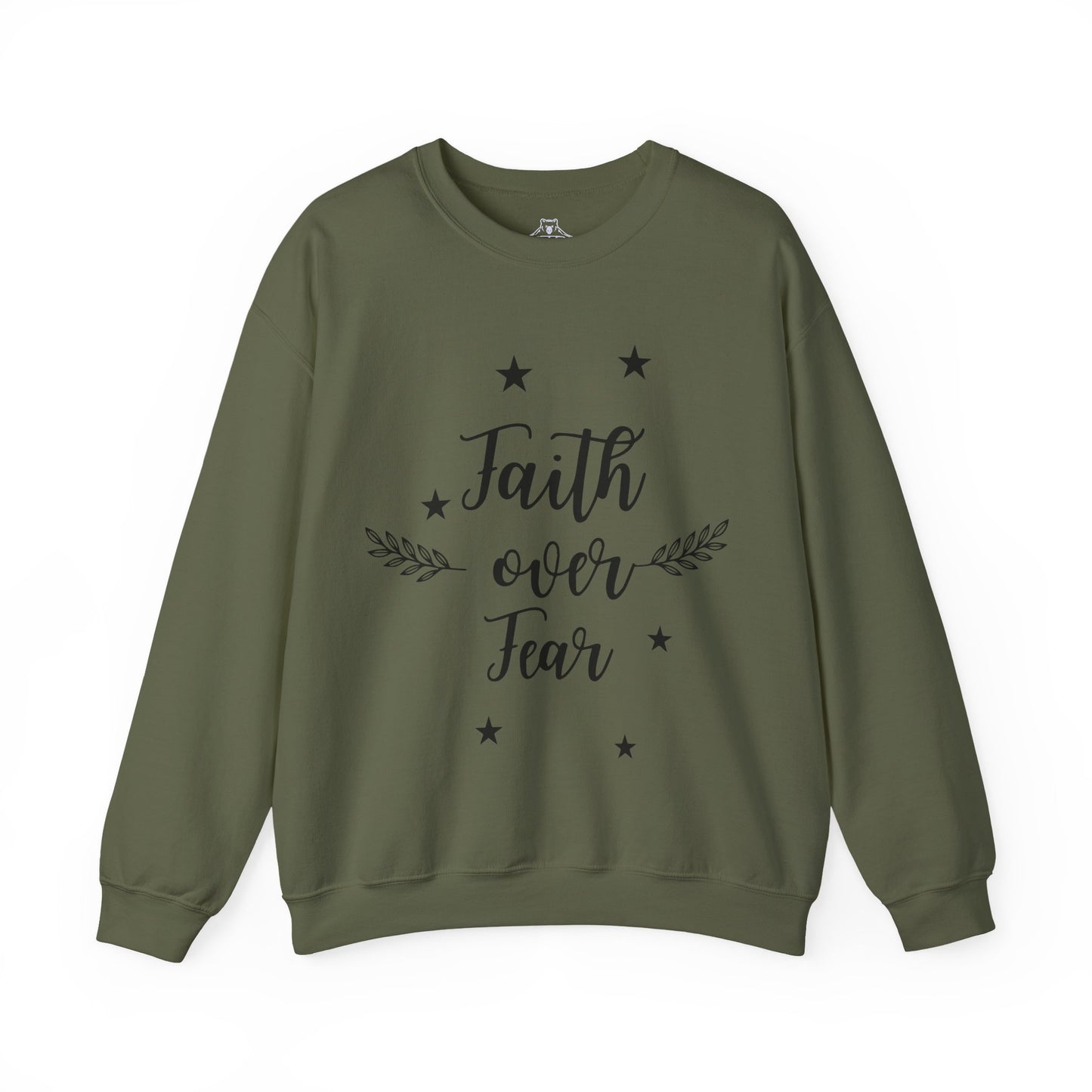 Perfect Soft Crewneck Sweatshirt -Faith Over Fear-Faith N Fit