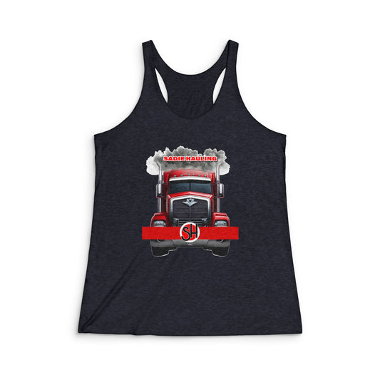 Next Level – Women’s 50/25/25 Triblend Racerback Tank - Sadie Hauling