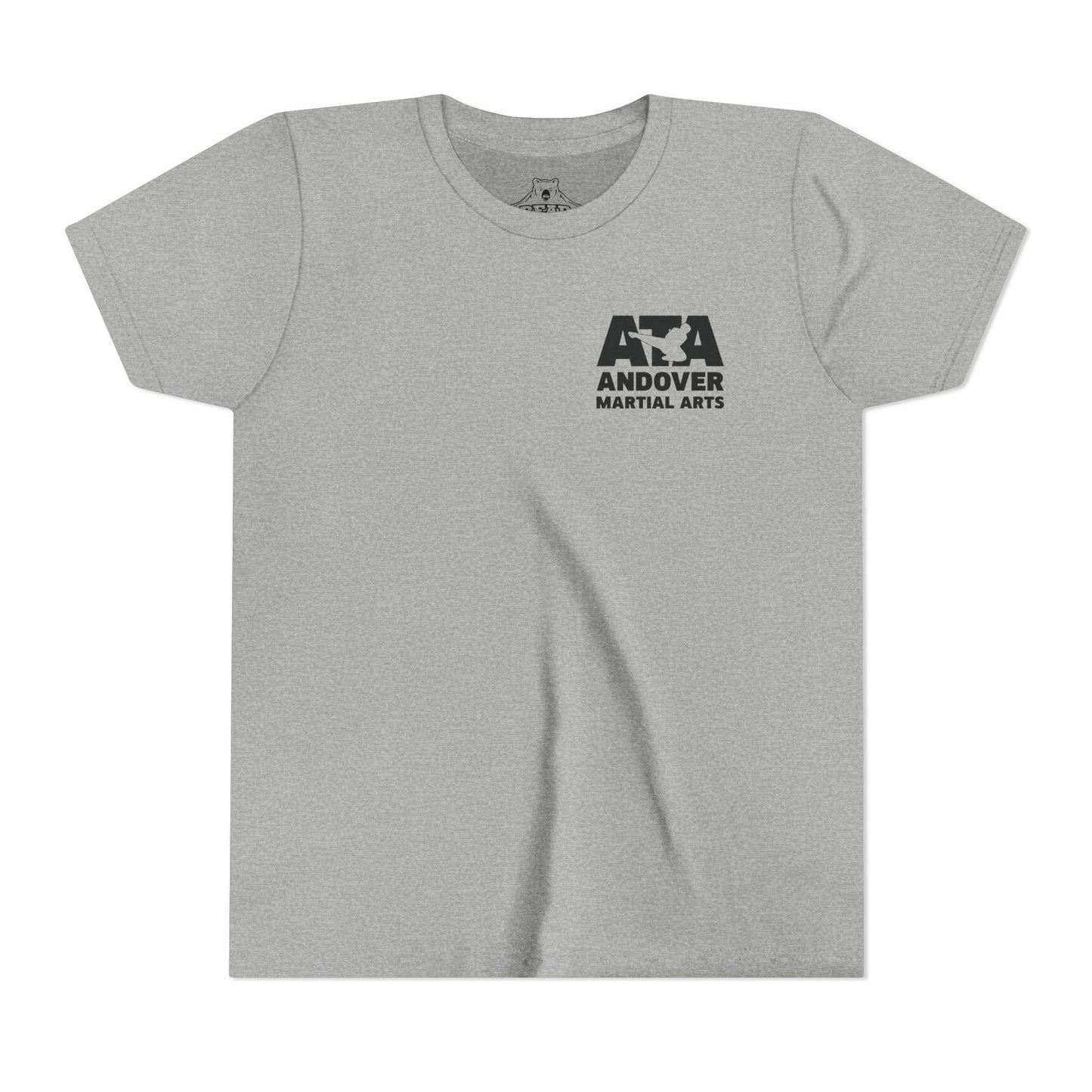 Airlume Cotton Athletic Youth Tee - Front - ATA Martial Arts