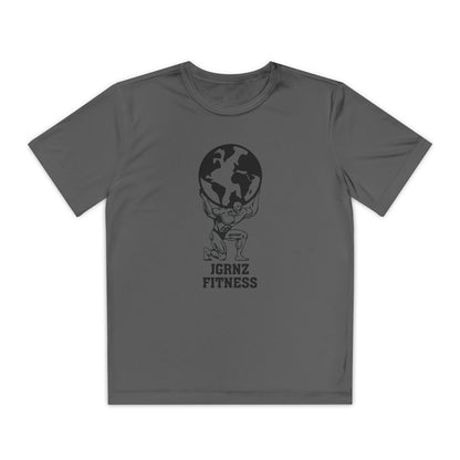 Youth Moisture-Wicking Performance Tee - FB - JGRNZ Fitness