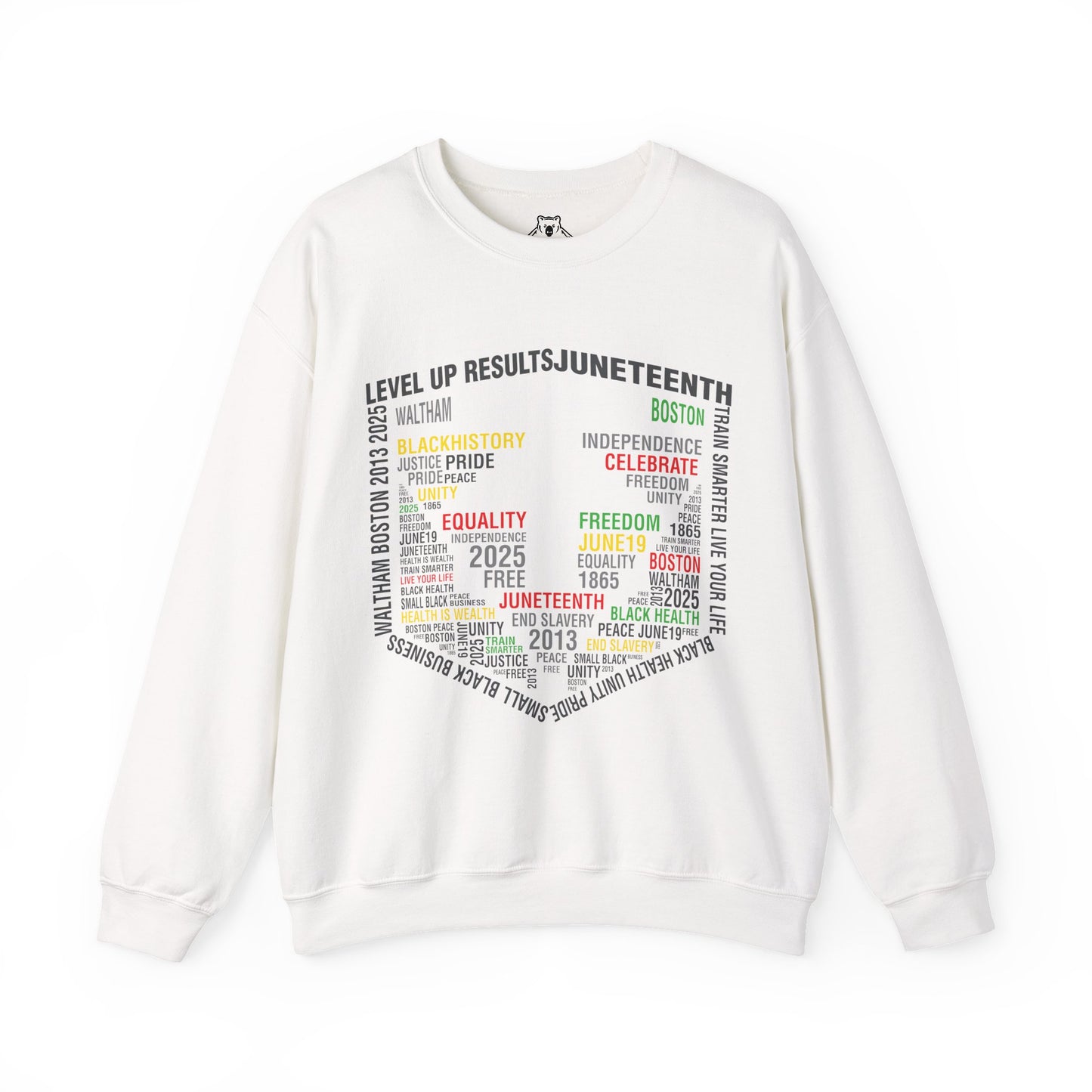Perfect Soft Crewneck Sweatshirt - Juneteeth - Level Up Fitness