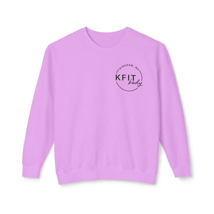 K Body Fit Mock Up Opt 2 - Comfort Colors - Unisex Lightweight Crewneck Sweatshirt - Black - Bold