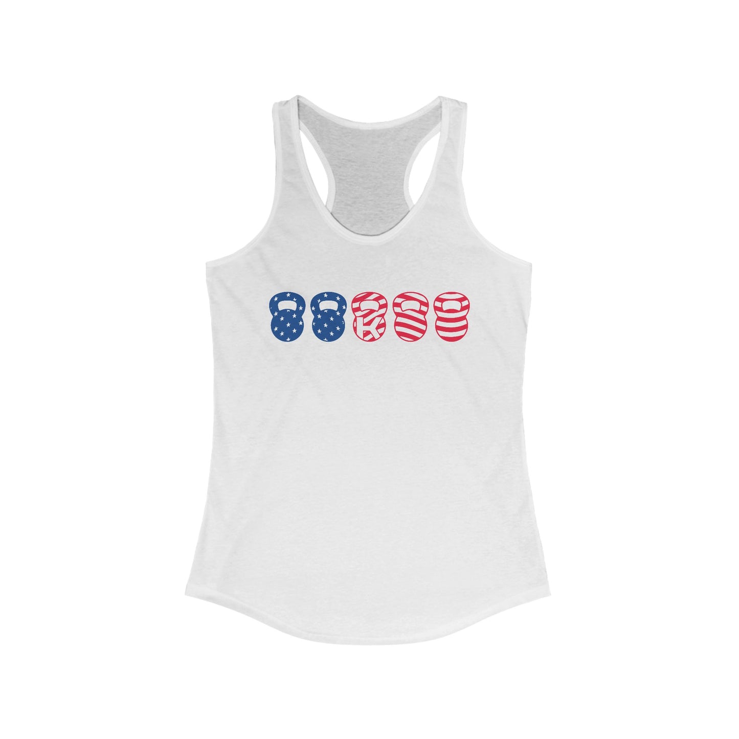 Ladies Racerback Tank - American- K Fit Body