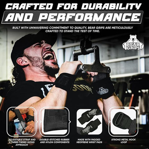 Workout Grips With Wrist Straps